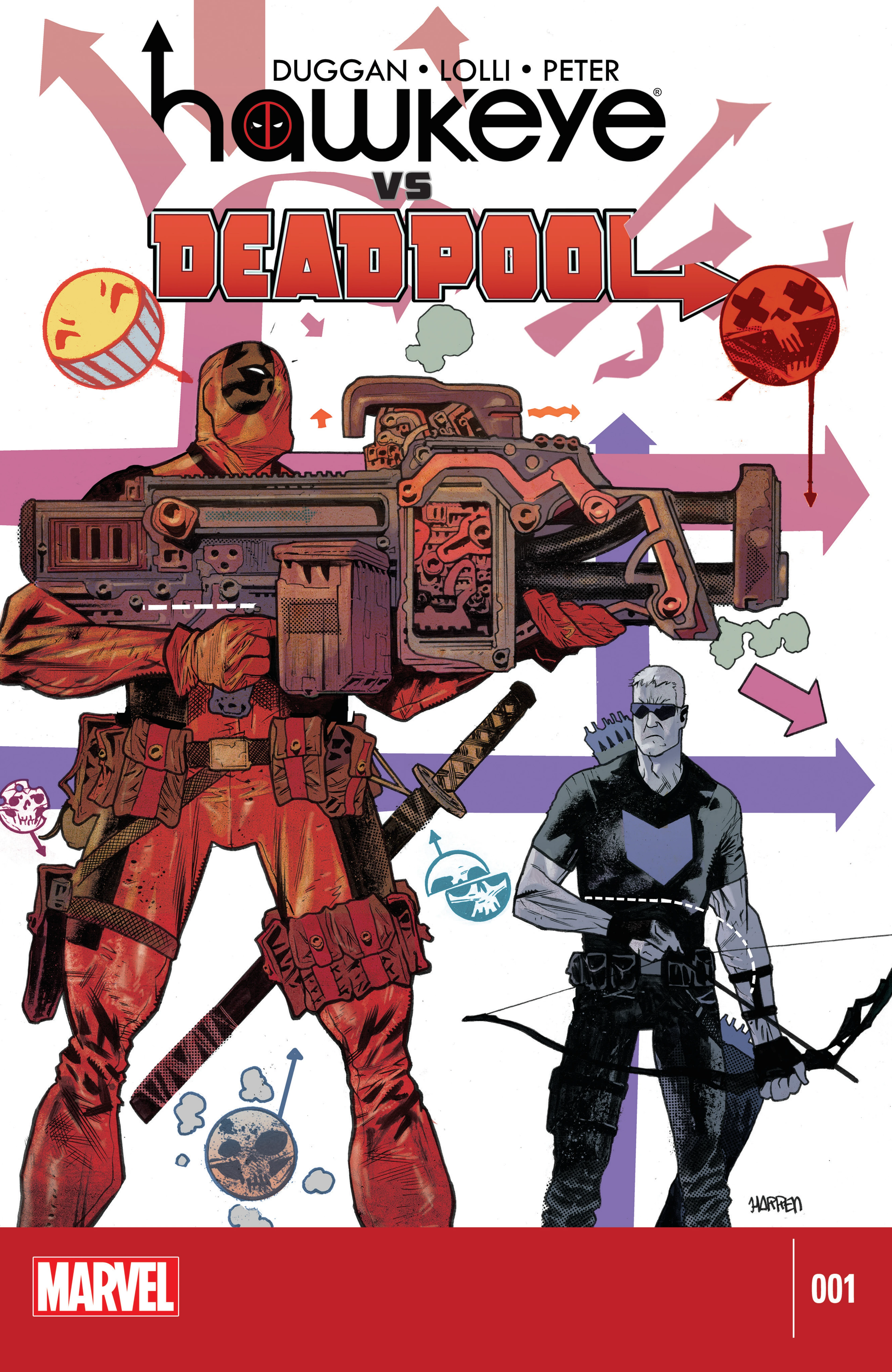 Hawkeye vs. Deadpool #1 (Marvel, 2014 — Cover A) cover